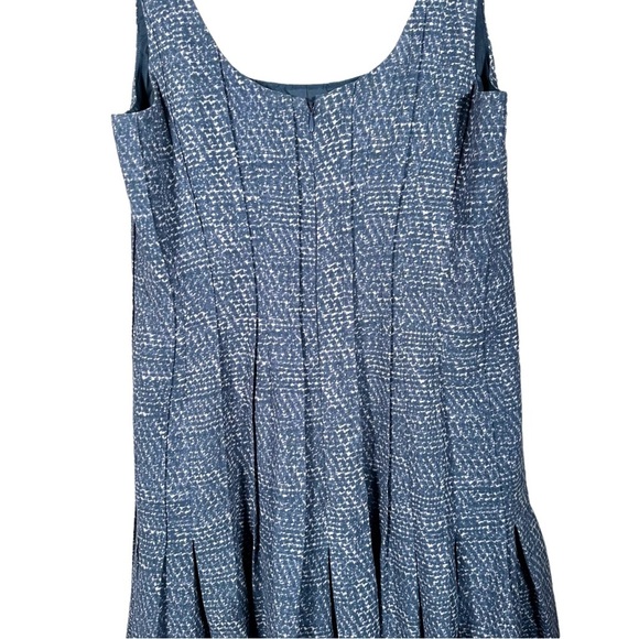 AKRIS PUNTO Pleated Dropped Waist Sleeveless Sheath Dress - Picture 6 of 15